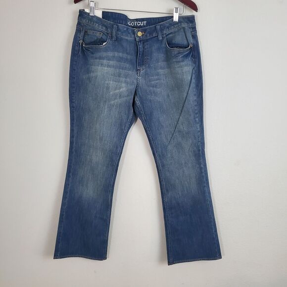 Vintage Y2k Women's Jeans 14 Petite Low Rise Bootcut NY&CO Casual Grunge - Picture 1 of 9
